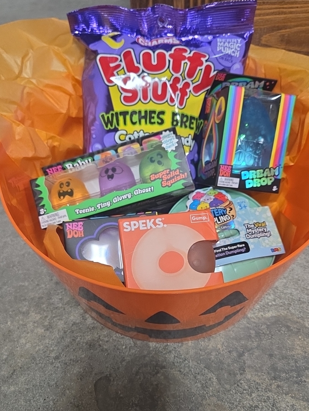 Needoh, RMS, Speks Halloween Pumpkin Bucket